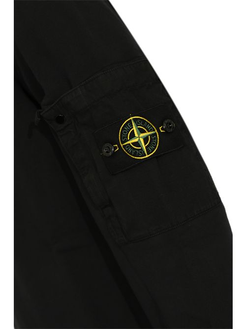 Felpa 6100019 in cotone con tasca in ripstop Navy blue STONE ISLAND | 6100019S0410V0020